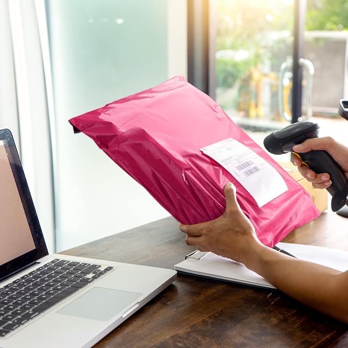 Metronic Pink Poly Mailers 14.5x19 Large Poly Mailers 500 Pack Self-Seal - Image 7