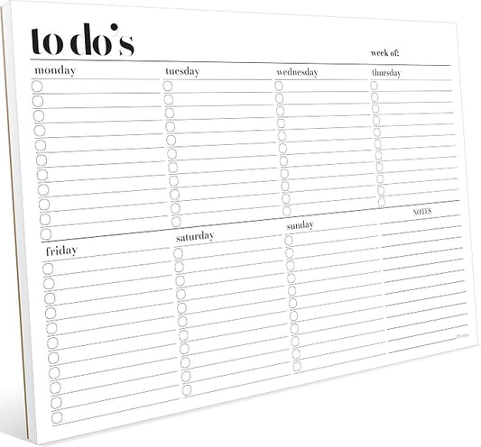 Weekly Planner Pad, Weekly To Do List Notepad, Tear Off Undated Weekly Planner by Hadigu
