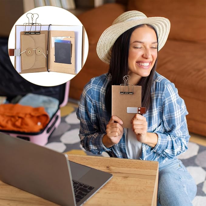 10 Pcs Passport Size Travelers Notebook Accessories Kit Include Kraft Folder - Image 3