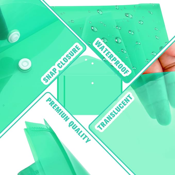 24 pcs Plastic Filing Envelopes - Image 4