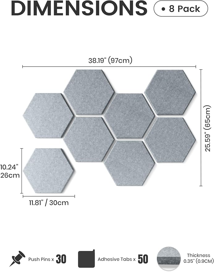 Fluxynara Hexagon Cork Board Alternative - Image 2