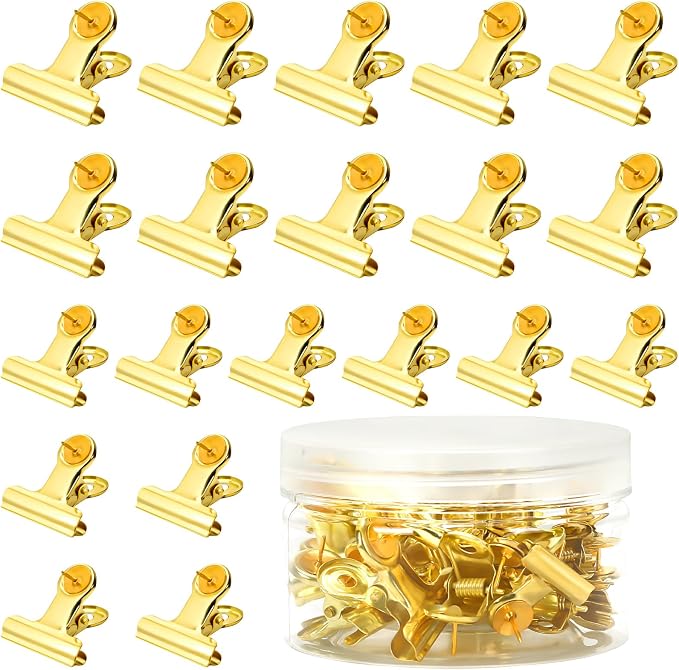 SANNIX 20 Pcs Metal Push Pin Clips 22mm and 31mm by SANNIX