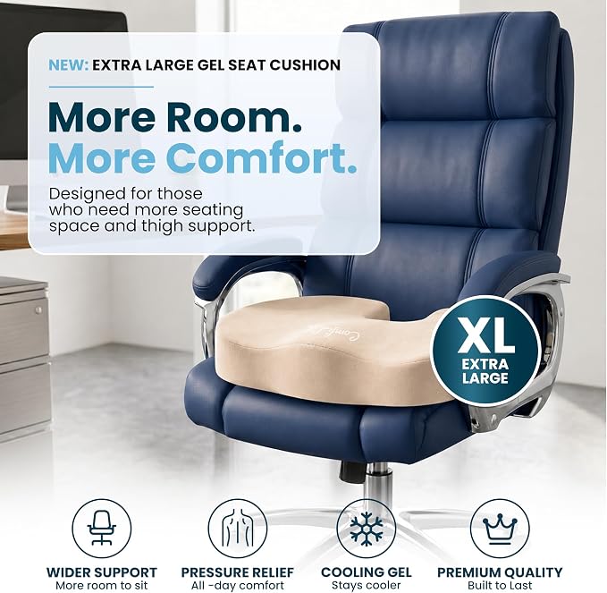 ComfiLife Extra Large Gel & Memory Foam Seat Cushion - Image 2