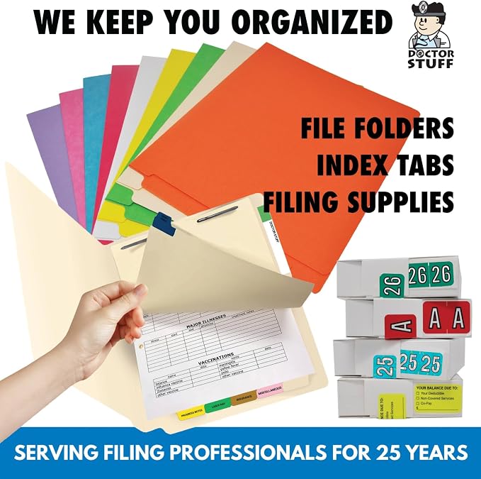 Doctor Stuff - Center Tab Vinyl Out Guides, Diagonal Cut Front Pocket, Top - Image 9