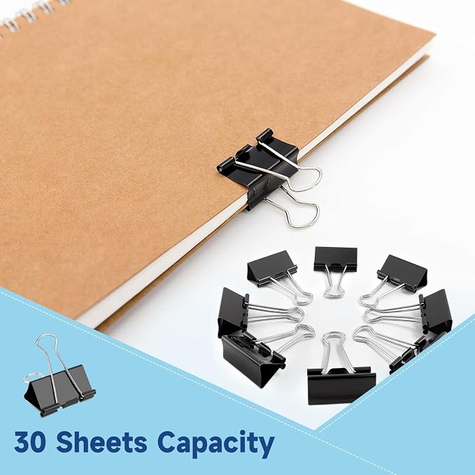 240 Pack Mini Binder Clips, Small Paper Clips 15mm 5/8 Inch. Micro Size Office - Image 7