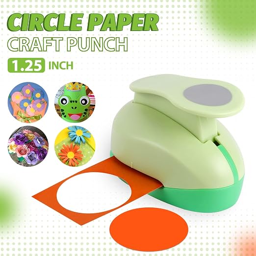 UCEC Circle Punch, 1.25 Inch Circle Hole Punch, Paper Punch Circles Craft Punch - Image 2
