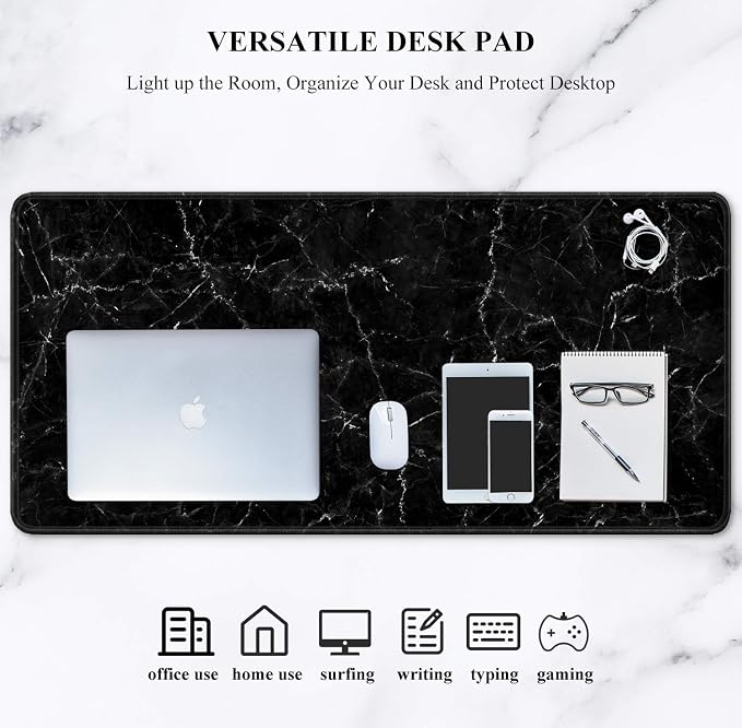 Auhoahsil Large Mouse Pad, Full Desk XXL Extended Gaming Mouse Pad 35" X 15" - Image 7