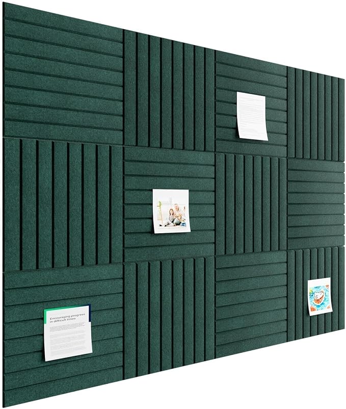 Stripe Felt Bulletin Board Tiles, Cork Board Alternative 48 x 36 in | 0.35 in - Image 7