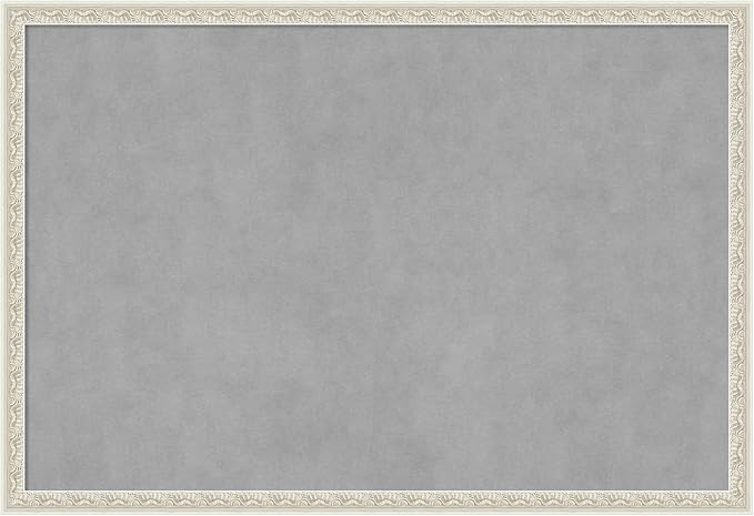 Amanti Art Silver Framed Magnetic Board 26x38 Large Vision Board by AmantiArt