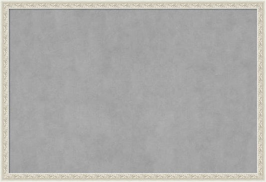 Amanti Art Silver Framed Magnetic Board 26x38 Large Vision Board by AmantiArt