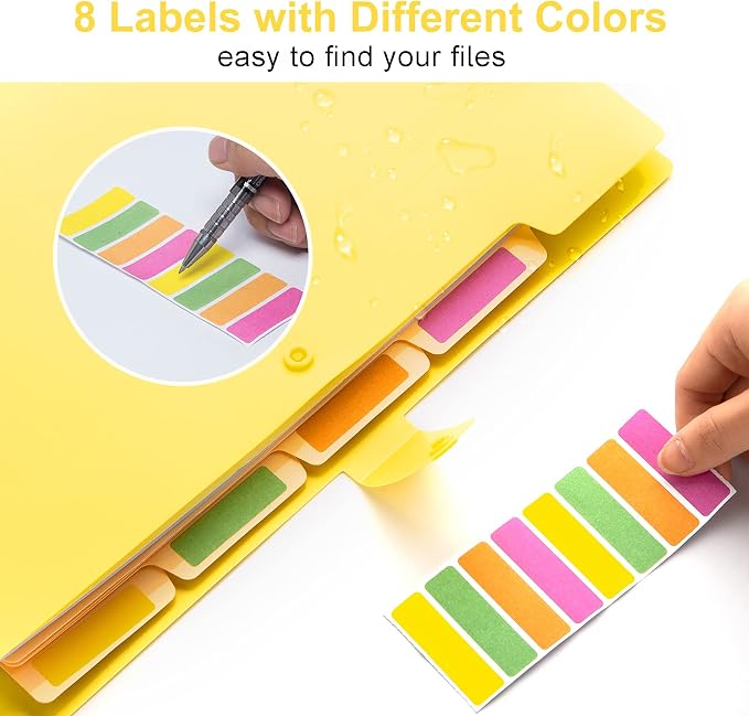 Forvencer Accordion File Organizer, Letter Size, 5 Pocket Expanding File Folder - Image 6
