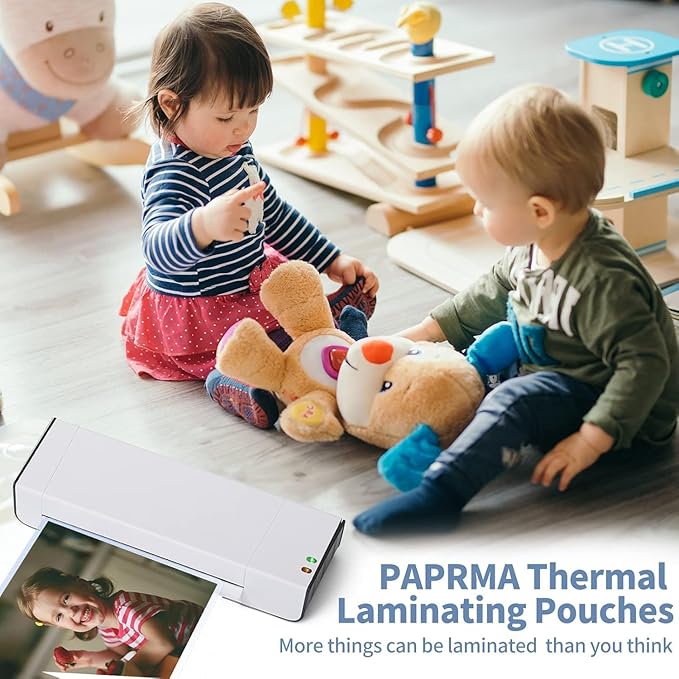 3 Mil Laminating Sheets 200 Packs, Thermal Laminating Pouches Holds 8.5" x 11" Sheets, Clear Laminator Plastic Paper 9 x 11.5 Inches - Rounded Corner Letter Size-DeskLoop Office