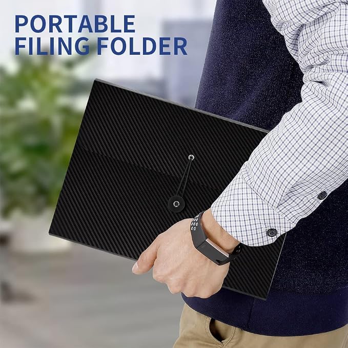 2Pcs Expanding File Folder, 13 Pockets Accordion File Holder Organizer - Image 6
