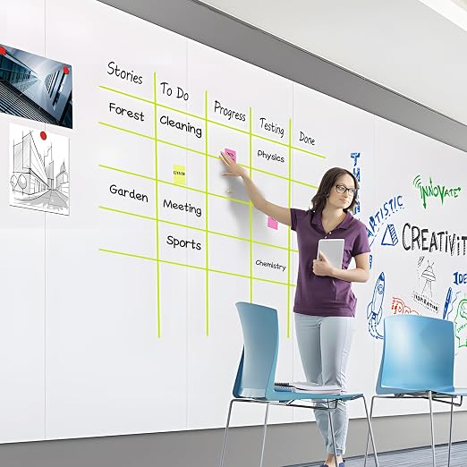 CHUNNIAO Yellow Magnetic Tape for Whiteboard in Classsroom&Office, Fine Line - Image 6