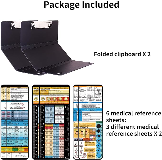CGPAPnunu Nursing Clipboard Foldable-2Packs-Nurse - Image 2
