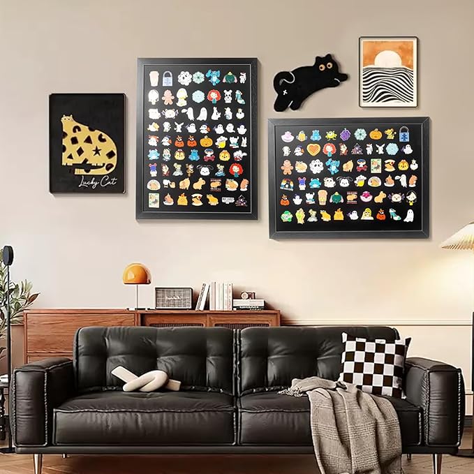 tutata 12x16 Pin Display Case, Enamel Pin Display Frame, Pin Collection Display - Image 3