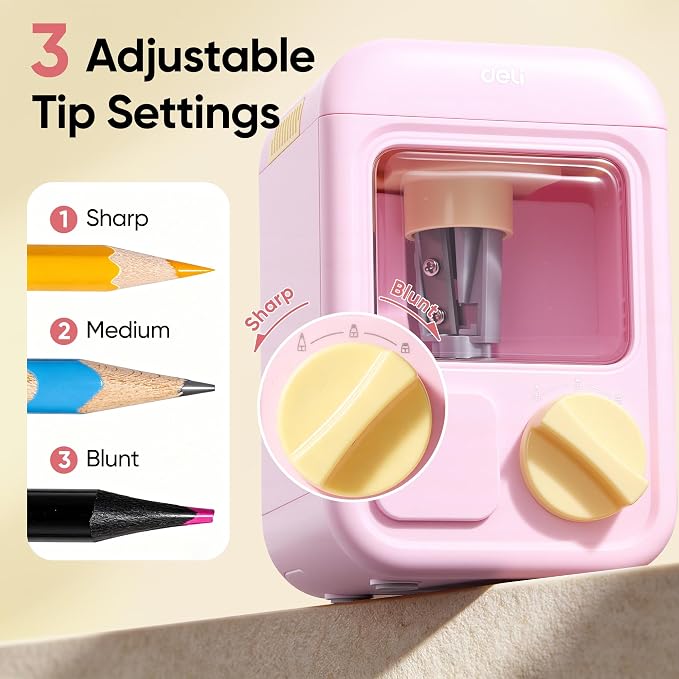 deli Electric Sharpener, Battery Powered, 3 Sizes - Image 5