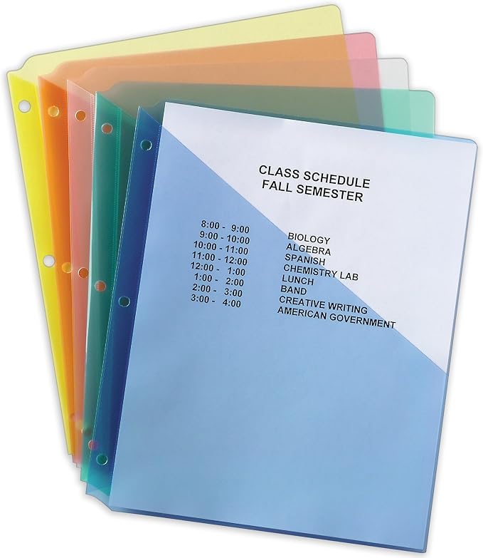 Avery Binder Pockets, 8.5" x 11", 5 Slash Jackets - Image 7