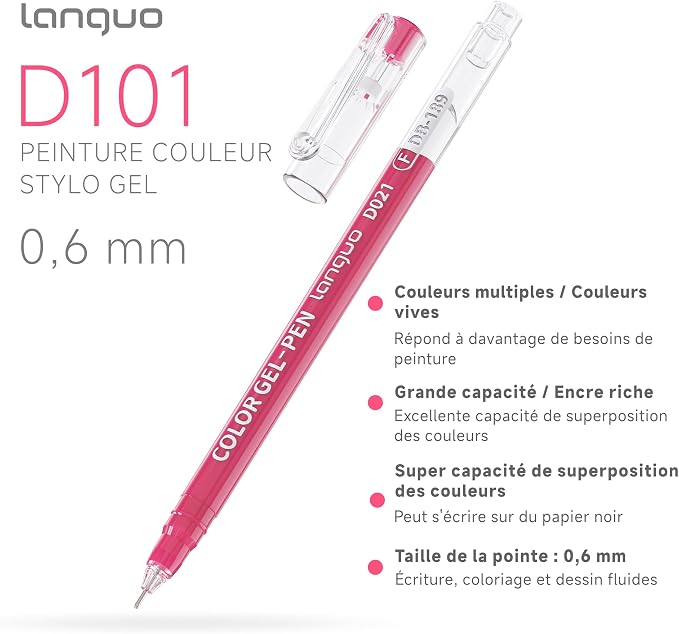 languo 252 PCS Acrylic Gel Pens - Image 2
