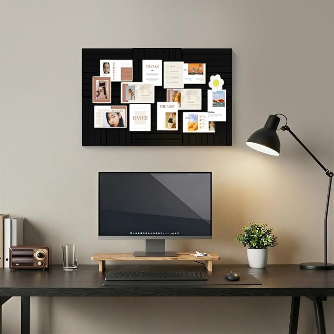 Stripe Felt Bulletin Board Tiles, Cork Board Alternative 24 x 36 in | 0.35 in - Image 8