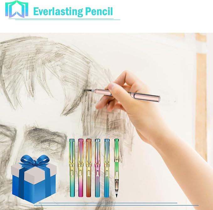 6 Sets Everlasting Pencil, Infinity Pen, NO-Sharpening Pencils - Image 4