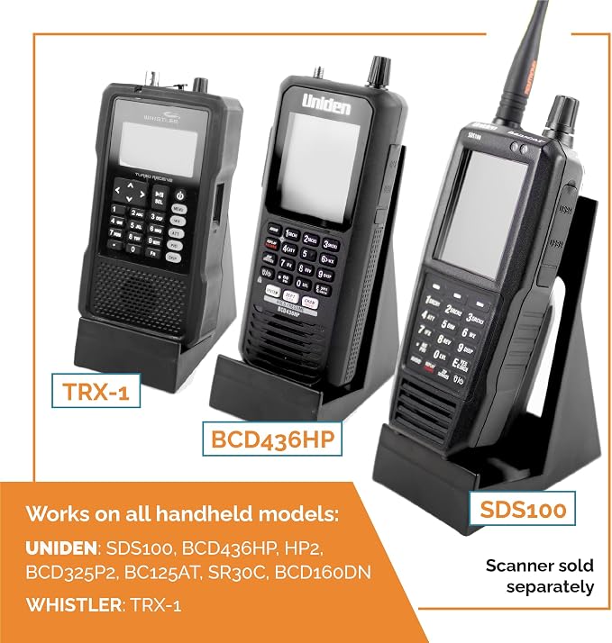 Desktop Stand for Uniden SDS150 & SDS100 Police Scanner & All Handheld Scanners - Image 2