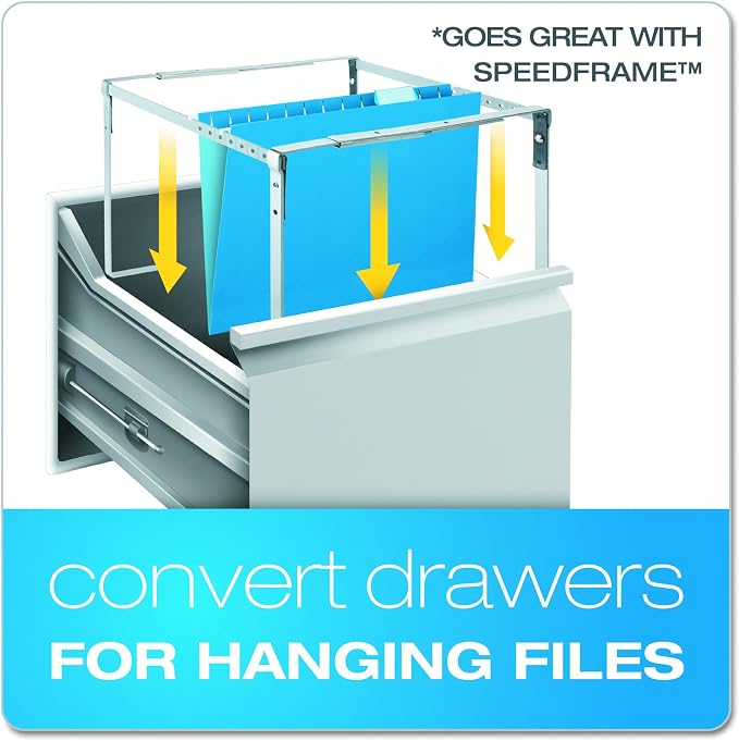 Pendaflex Recycled Hanging File Folders, 25 Pack, Legal Size, 5 Tab Positions - Image 6