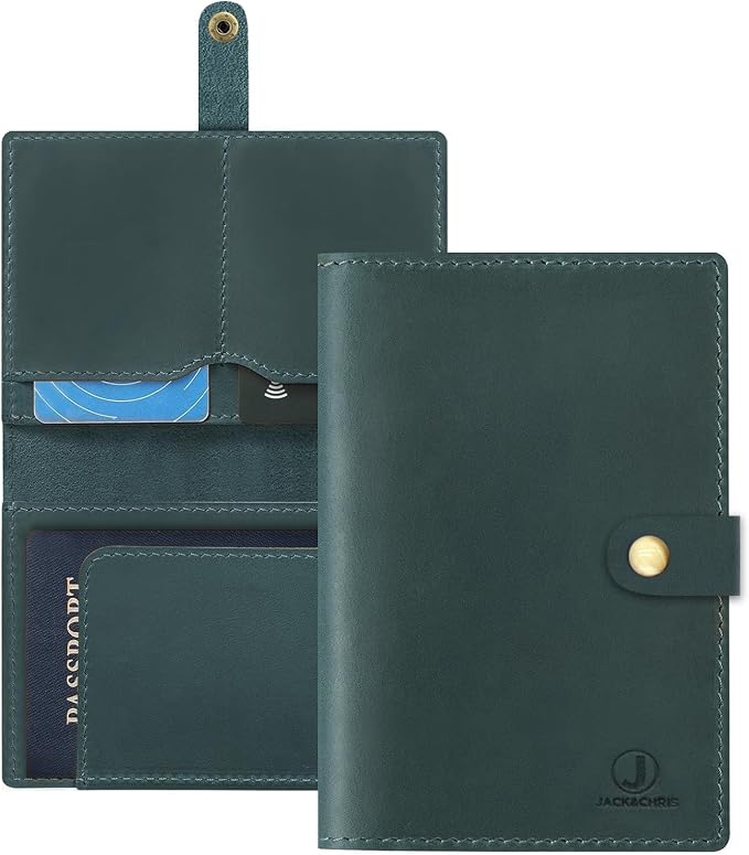 Jack&Chris Genuine Leather Passport Holder by JackChris