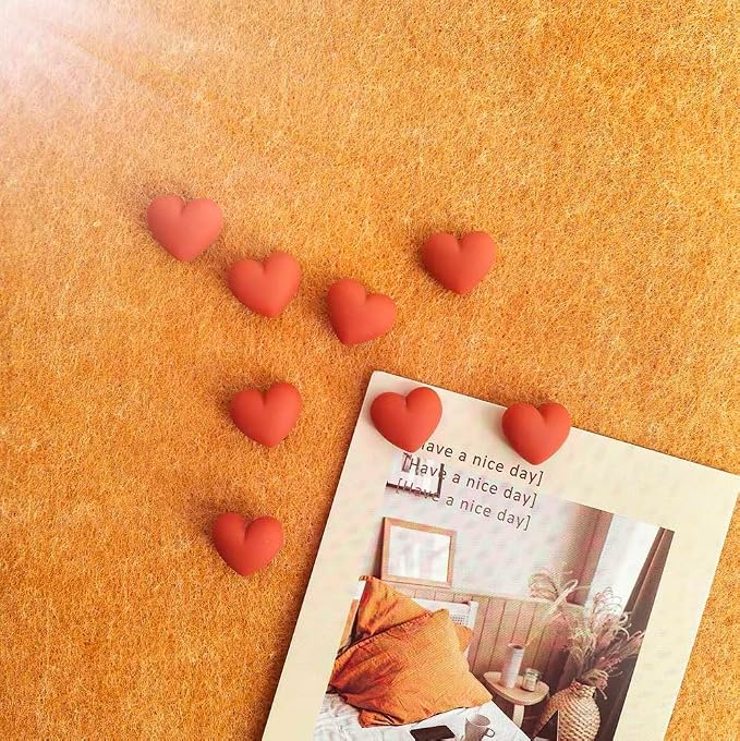 28pcs Decorative Heart Push Pins Dark Red Thumbtacks Thumb Tacks - Image 3
