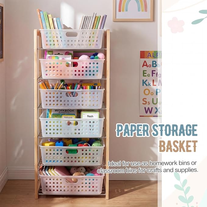 Geetery 6 Pack Classroom Storage Baskets - Image 6