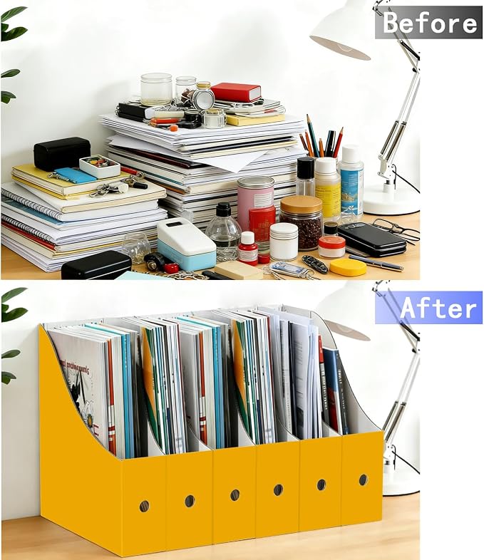 Limitliho 6 Pack Cardboard Magazine Holder - Image 6