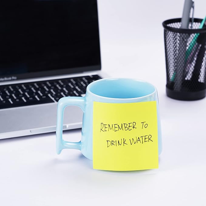 Sticky Notes Bulk, Ezzgol 60 Pads Sticky Notes, 3 X 3 Inch, 100 Sheets/Pad, Assorted Bright Colors Sticky Notes Pack,Great Sticking Power-DeskLoop Office