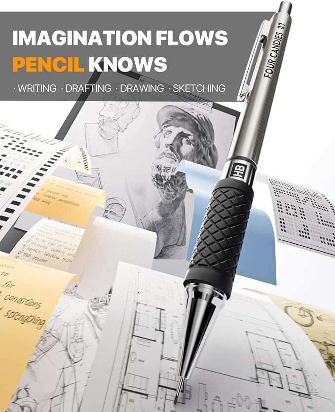 6PCS Metal Mechanical Pencil Set - Image 7