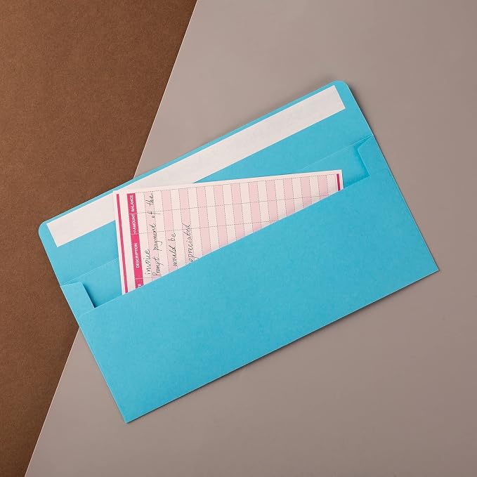 50 Pack Colorful #10 Business Envelopes Self Seal Letter Envelope | Standard - Image 7
