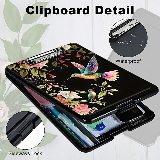 A4 Clipboard with Storage Pen Holder, Clipboards Organizer Nursing Clipboard - Image 3