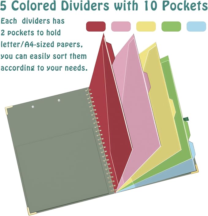 HAUTOCO Clipboard Folio with Refillable Notepad - Image 6
