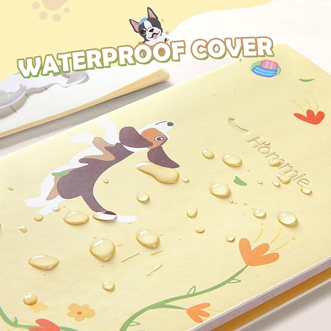 Hommie Cute Sticky Notes, Dog Sticky Notes Set Planner Dividers Self-Stick Notes Pads Animal Divider Tabs Bundle Writing Memo for Dog Lovers Office School Supplies-DeskLoop Office