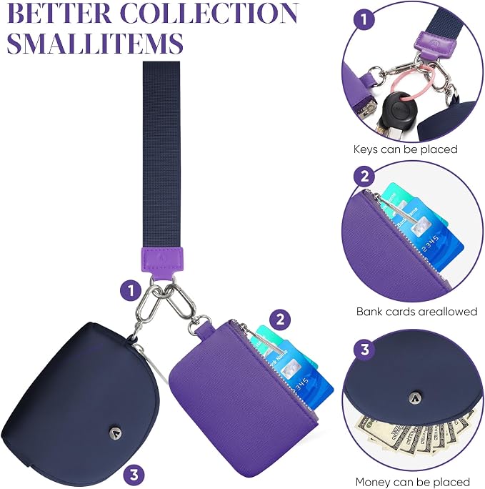 VUTUXA KeyChain Wallet Wristlet - Image 5