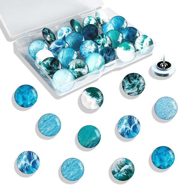 Ocean Decorative Push Pins, Thumb Tacks by Tandarui