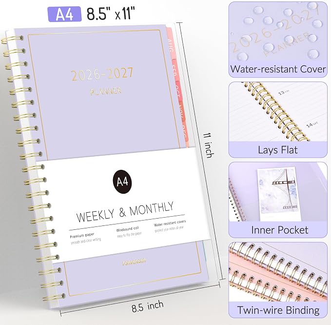 Aug 2026 - Dec 2027 Planner, Forvencer 17 Month Academic Planner 2026-2027 - Image 4