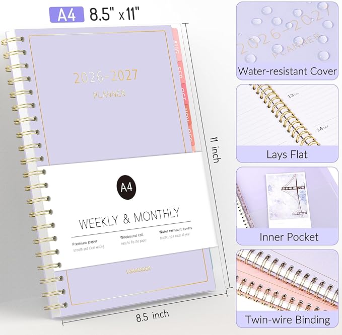 Aug 2026 - Dec 2027 Planner, Forvencer 17 Month Academic Planner 2026-2027 - Image 4