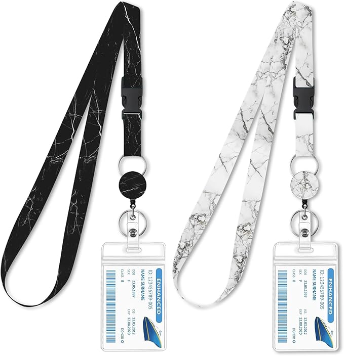 2-Pack Waterproof Retractable Lanyards by Unknown