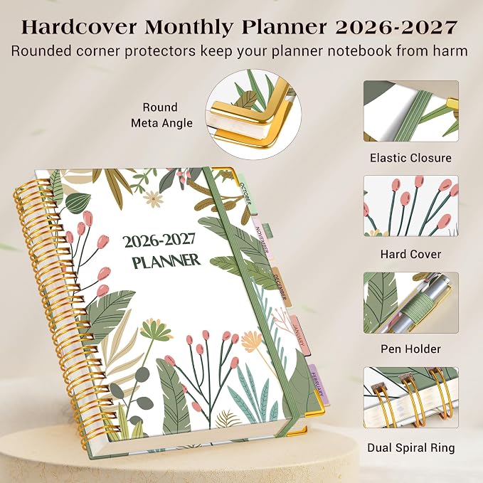 Planner 2026-2027, 18 Months Weekly and Monthly Daily Planner from January 2026 - Image 4