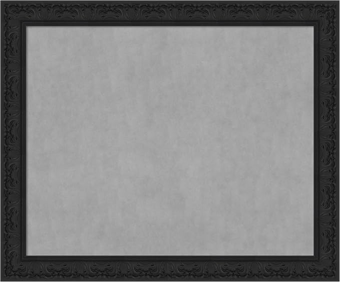 Amanti Art Black Framed Magnetic Board 39x47 X-Large Vision Board by AmantiArt