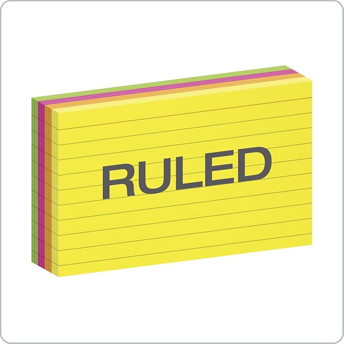 Oxford Neon Index Cards, 100 Per Pack - Image 2
