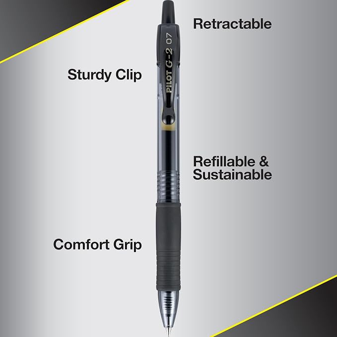 Pilot G2 Premium Refillable and Retractable Rolling Ball Colored Gel Pens - Image 4