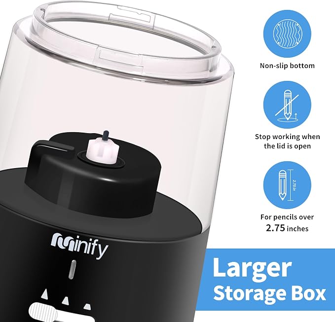 Pencil Sharpener Electric Pencil Sharpener Heavy Duty Blade Rechargeable - Image 7