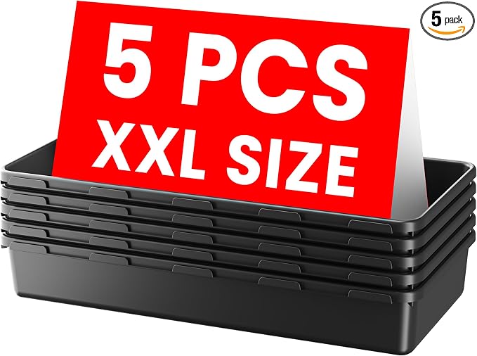 A-LuGei【XX-Large Size【5 Pcs】 Tool Box Organizer Tray Divider【Single Size】 Desk by A-LUGEI