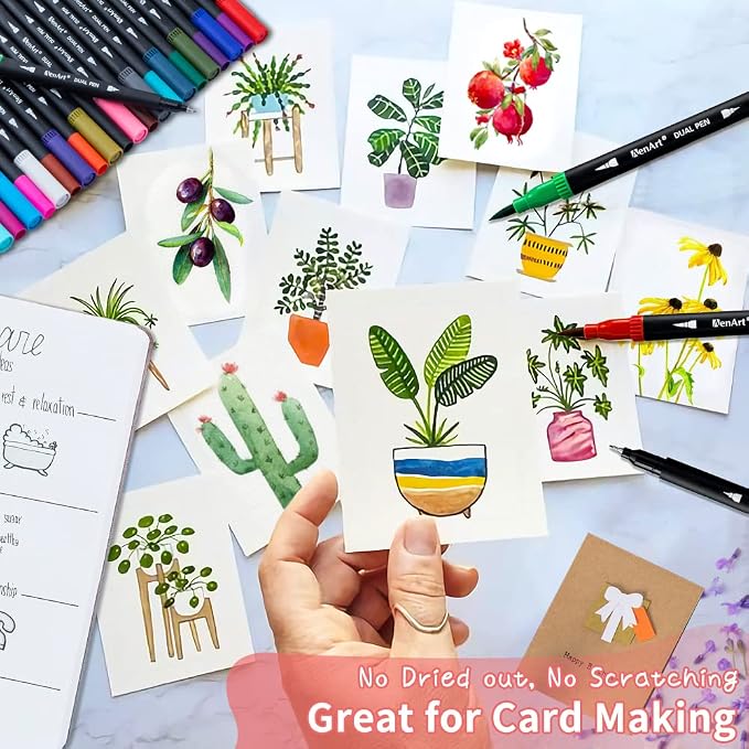 36 Dual Brush Markers for Adult Coloring Books - Image 4