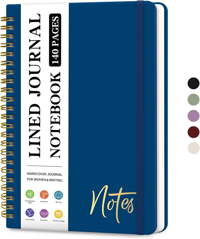 ZOTIA Lined Spiral Journal Notebook by Zotia